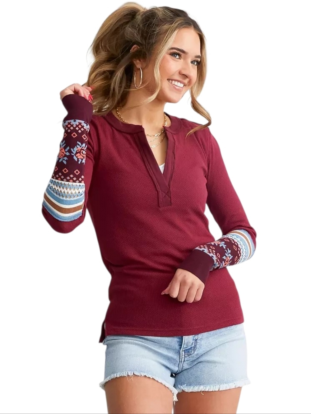 Free People NWT Mikah Layering Cuff Size XL in Wine Combo Retail $78